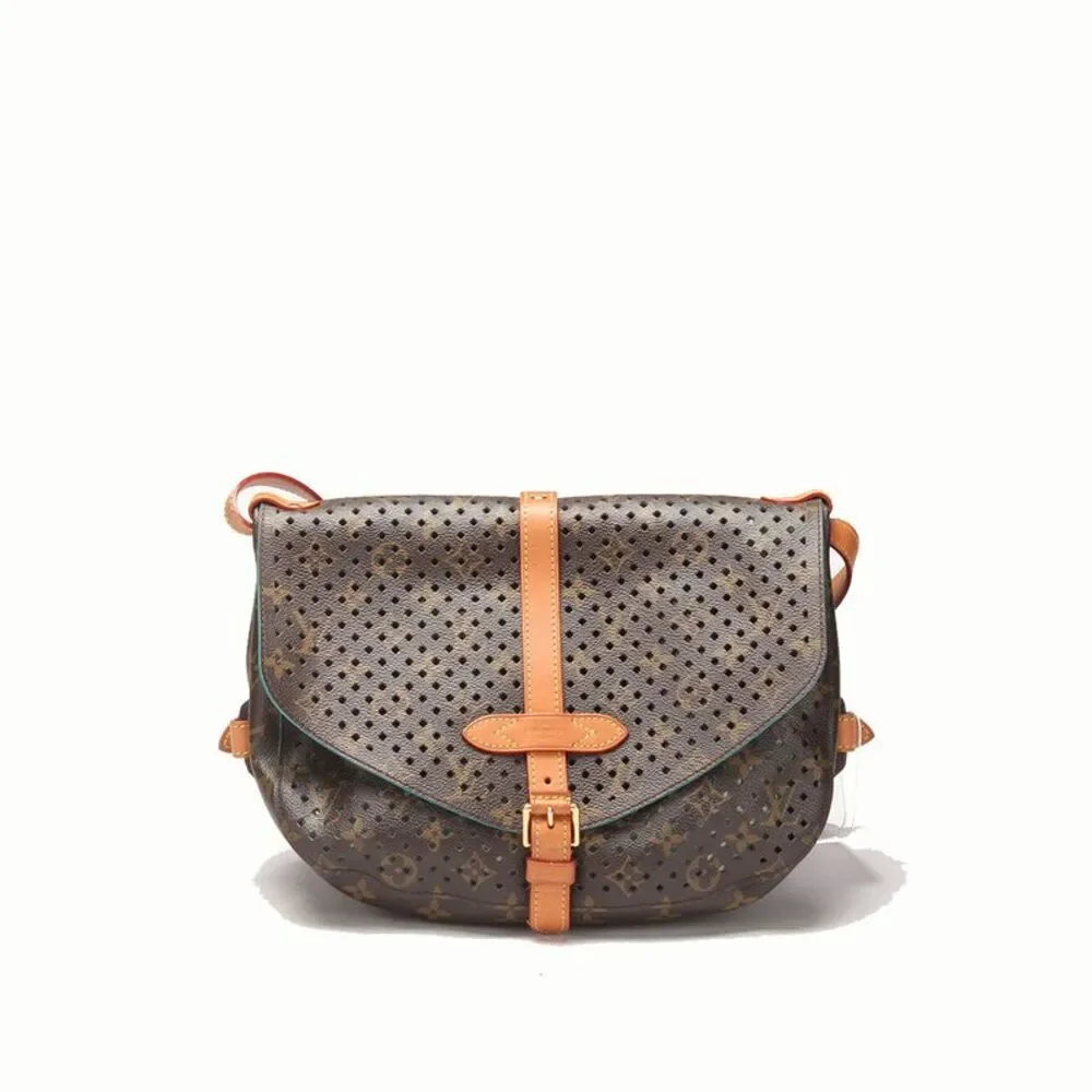 Louis Vuitton Monogram Perforated Saumur 30 Canvas Shoulder Bag M93998